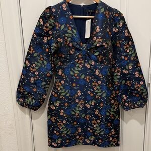 FORE Navy Floral Mini Dress